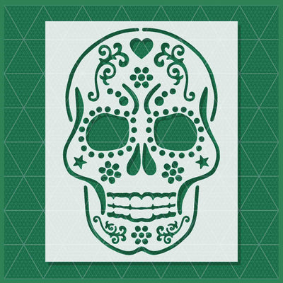 Stencil1 8.5X11 Stencil - Sugar Skull