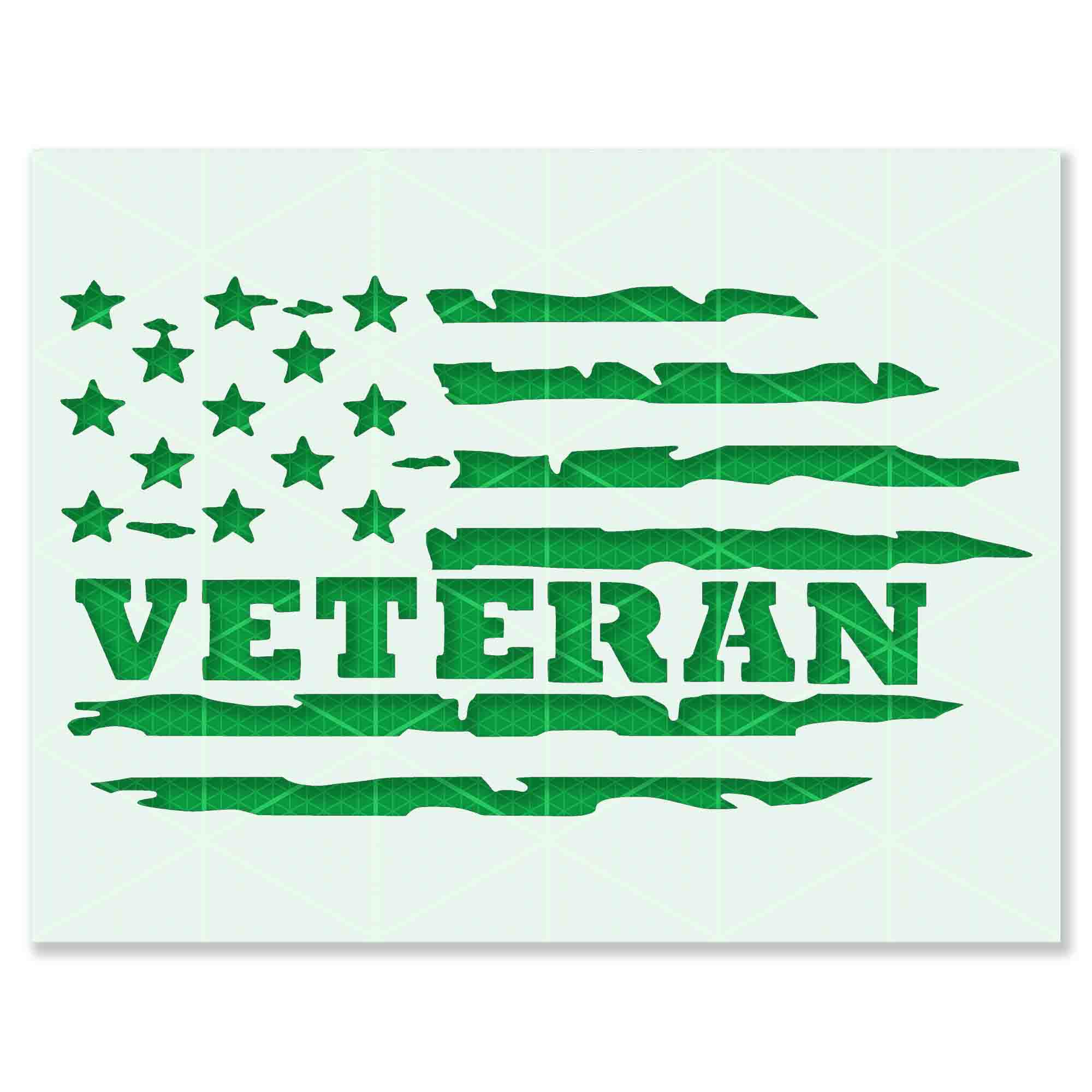 VETERAN FLAG STENCIL, LAZY STENCILS LLC.