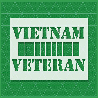 veteran flag stencil