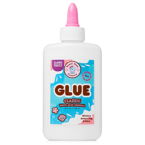 PVA White Slime Glue - Professional 100 ml 3.5 fl.oz. Vinyl Glue Ideal for  Paper, Woods, School Works Slime - Long Lasting White PVA Glue with