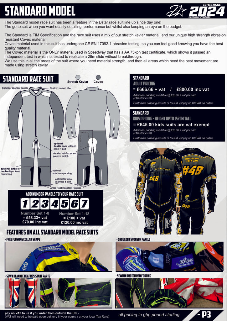 Standard Model SF Race Suit