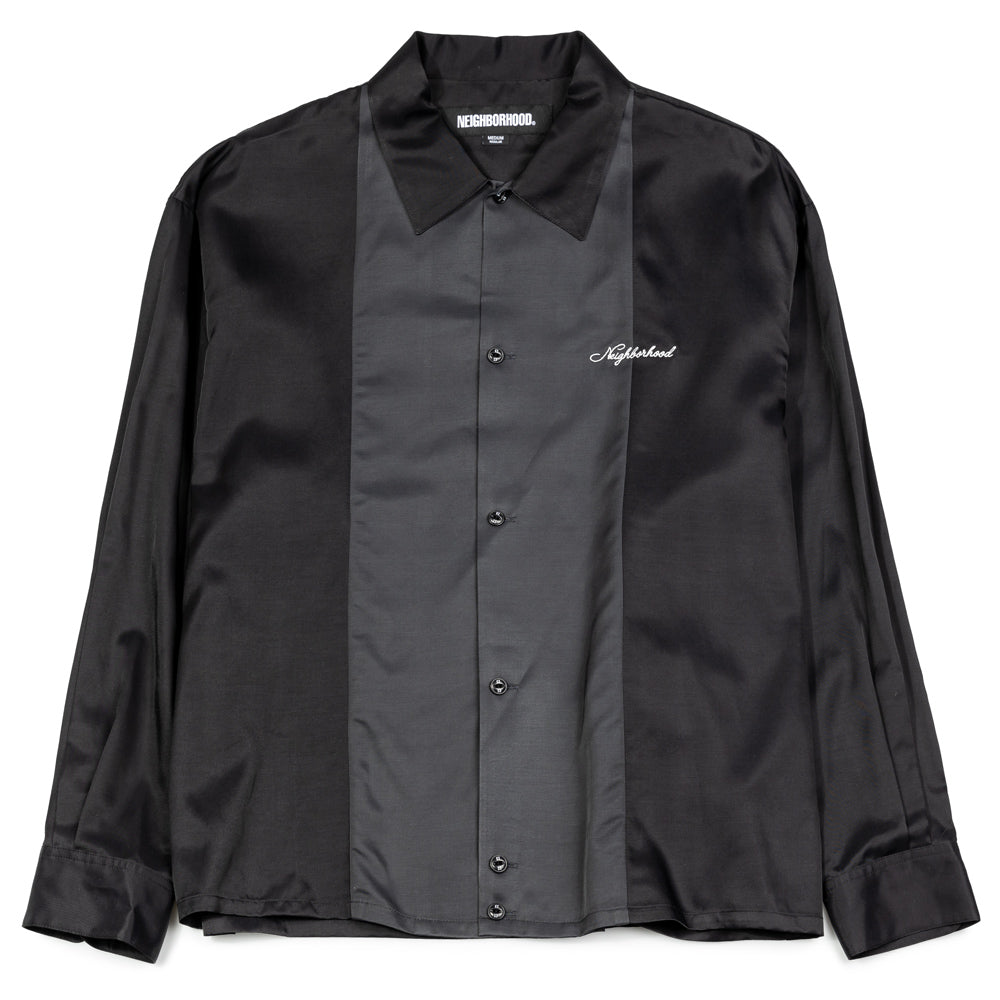 Neighborhood Tie Shirt LS | Black – CROSSOVER