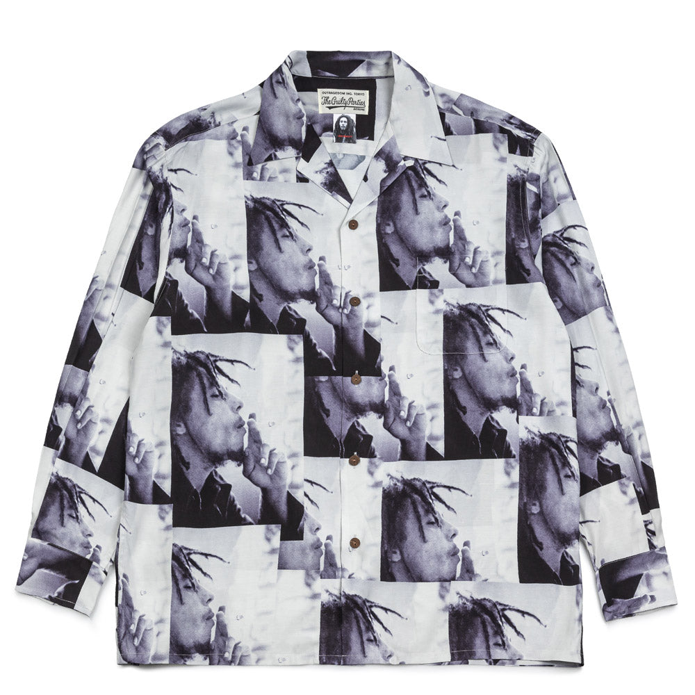 WACKO MARIA/GUILTY PARTIES TUPAC S/S HAWAIIAN SHIRT WHITE