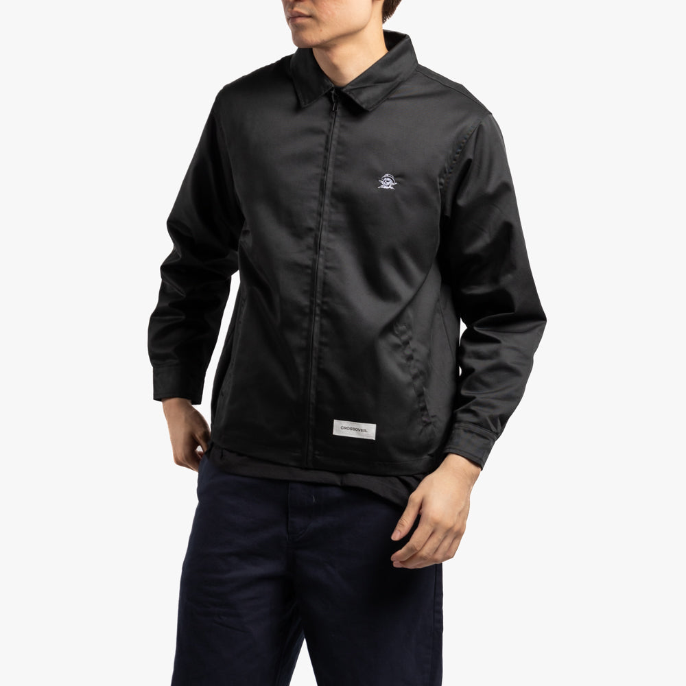 Neighborhood Zip Work Jacket | Black – CROSSOVER