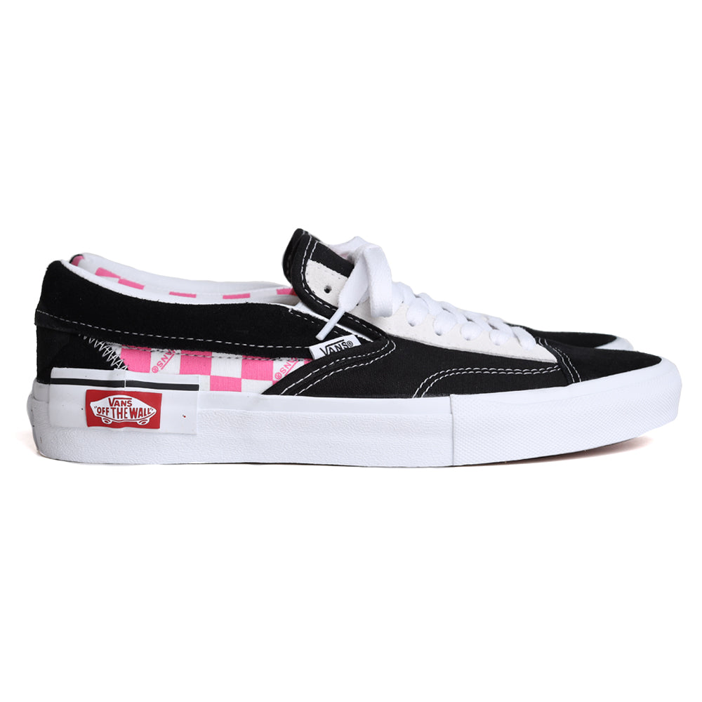 buy \u003e pink checkerboard vans slip on 