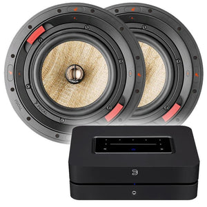 Bluesound Powernode & 2 x Focal 300 ICW8 8'' Speakers – Ceiling Speaker World