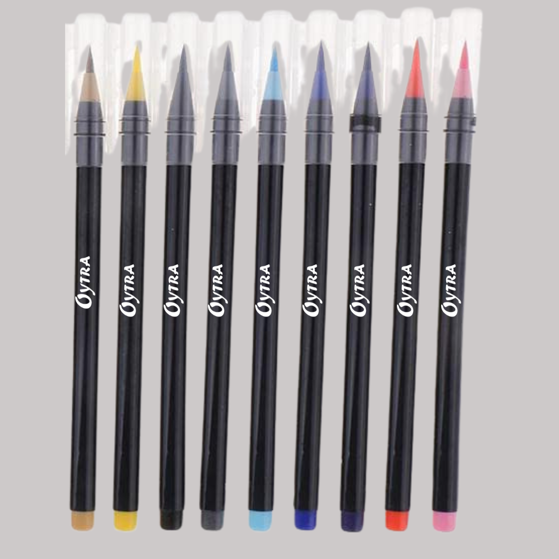 Cartoon 12 Colors Watercolor Pens Set Painting Brush