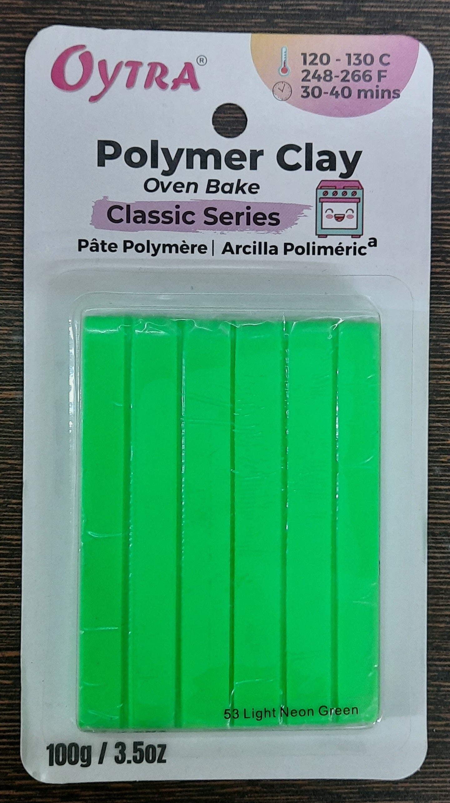 Polymer Clay Oven Bake Classic Series Neon Yellow 33 - Oytra