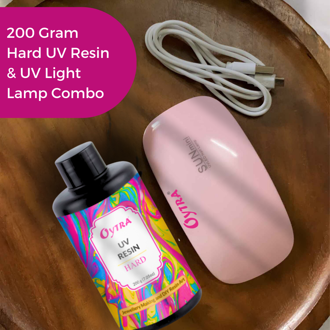 UV Resin Hard and UV Light Curing Lamp Combo - Oytra