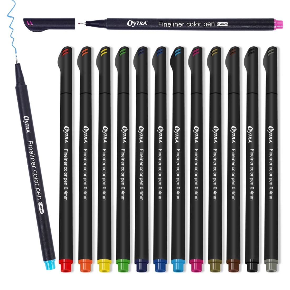  Taotree 24 Fineliner Color Pens, Fine Line Colored Sketch  Writing Drawing Pens for Journaling Planner Note Taking Adult Coloring  Books, Porous Fine Point Markers, School Office Teacher Art Supplies : Arts
