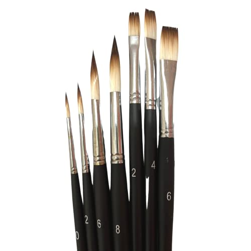 Oytra Mop Brush 4 Pcs Set for Artists Painting Calligraphy Watercolor