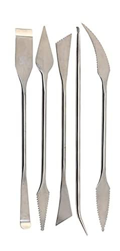  KETAR 4Pcs Modeling Clay Sculpting Tools Sculpting Tools  Modeling Clay Texture Art Tools Stainless Steel Wax Carving Tools -  Modeling Clay Artist Pottery Clay for Sculpting Kit Needle Tool Set