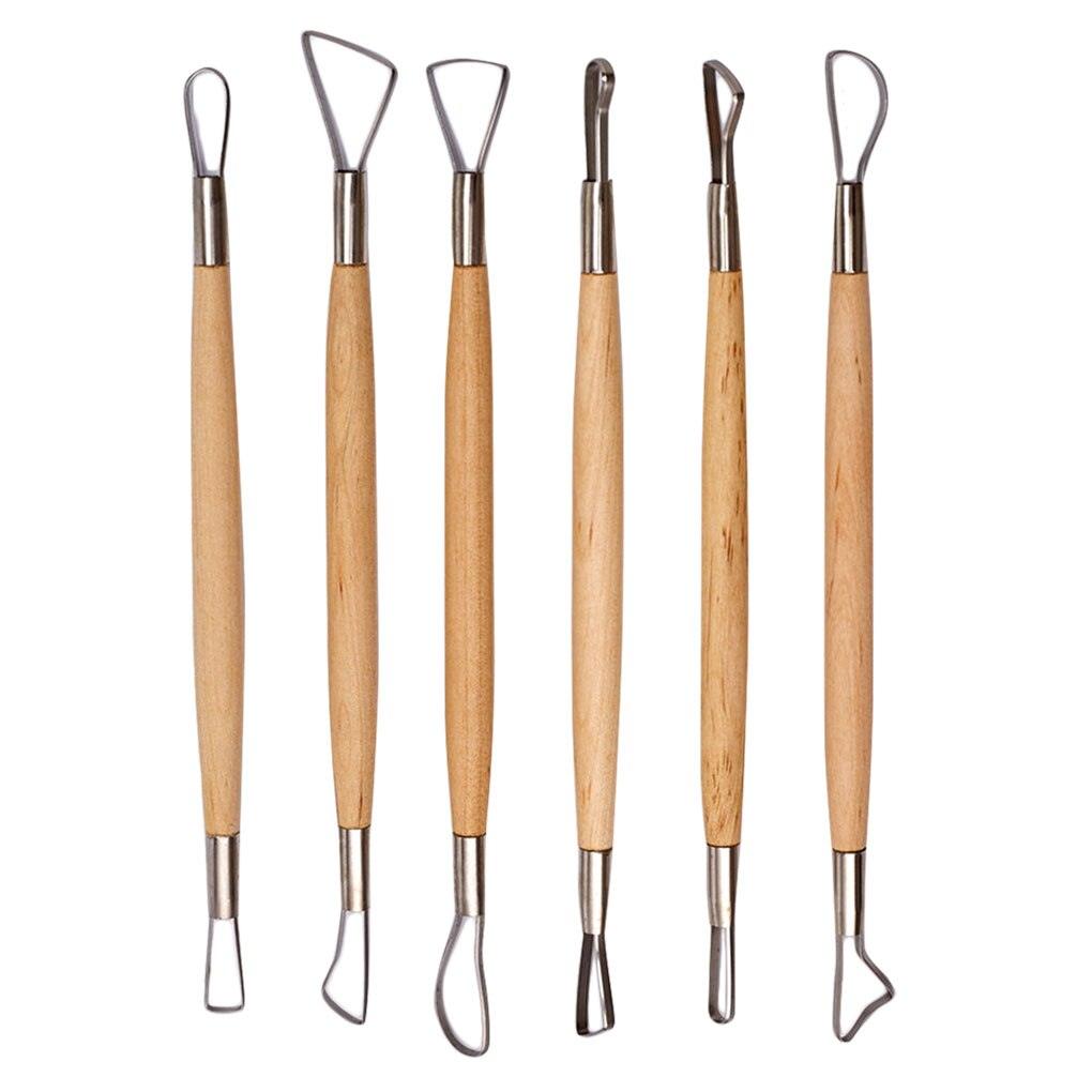 thinkstar 5 Pieces Clay Tools Sculpting Tools Set Clay Sculpting Tools Clay  Pottery Sculpting Tools Wooden Pottery Clay Sculpting Too…