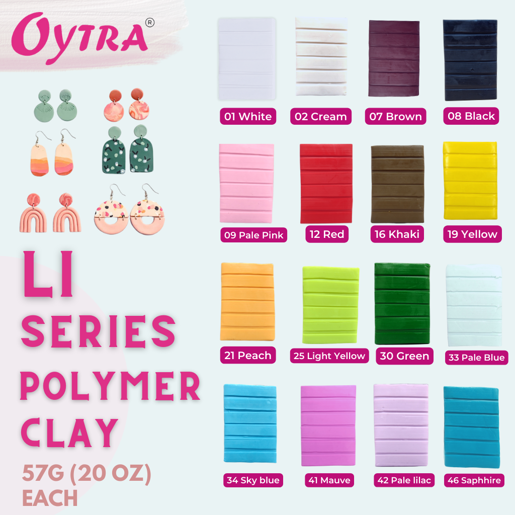 Pure White Polymer Clay Signature Series for Jewelry Making by Oytra