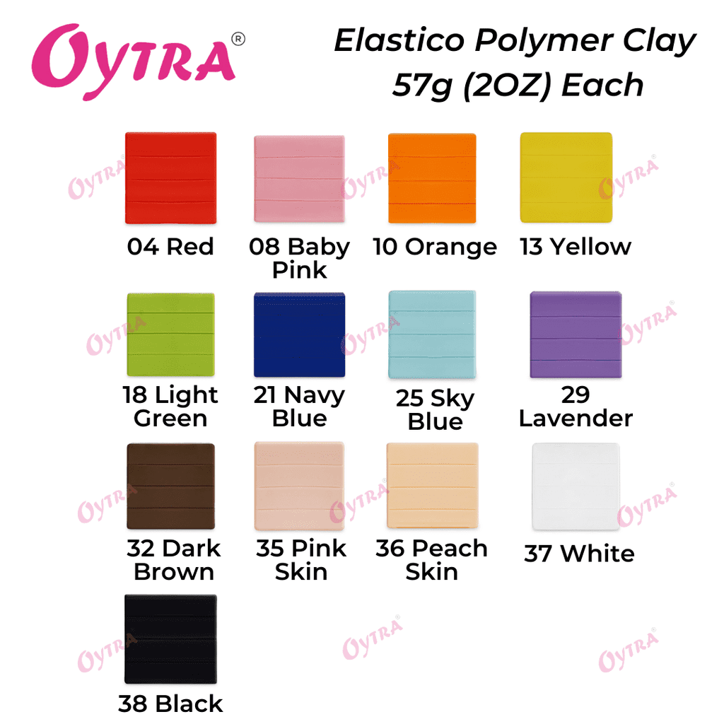 20 Color Polymer Oven Bake Clay Set for Jewelry Earrings Making