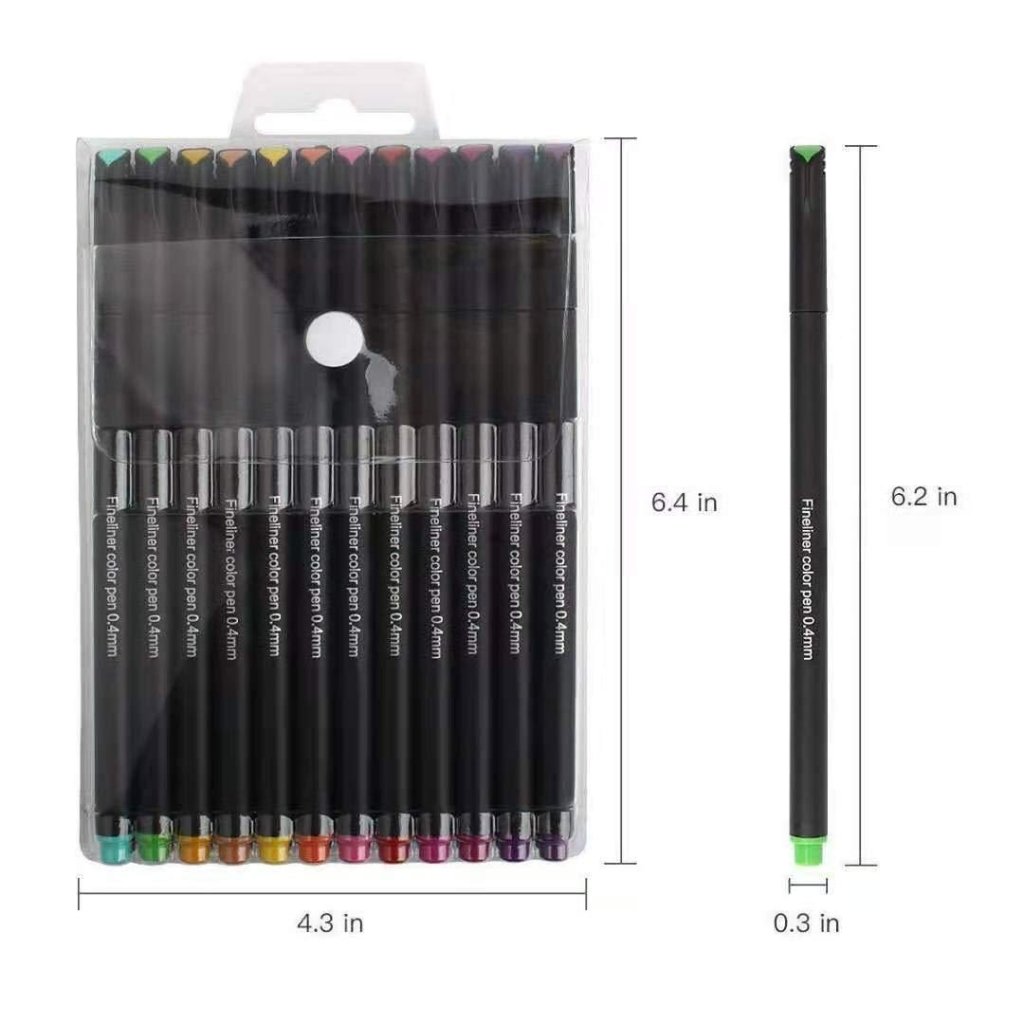 YISAN Black Drawing Pens,12 Art Pens Set,Fineliner Uganda