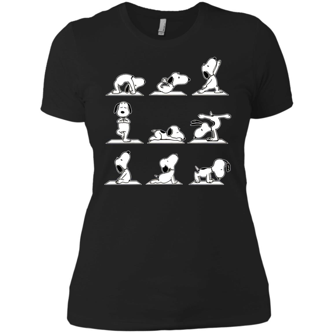 Snoopy - Do Yoga Ted Scoop T-shirt