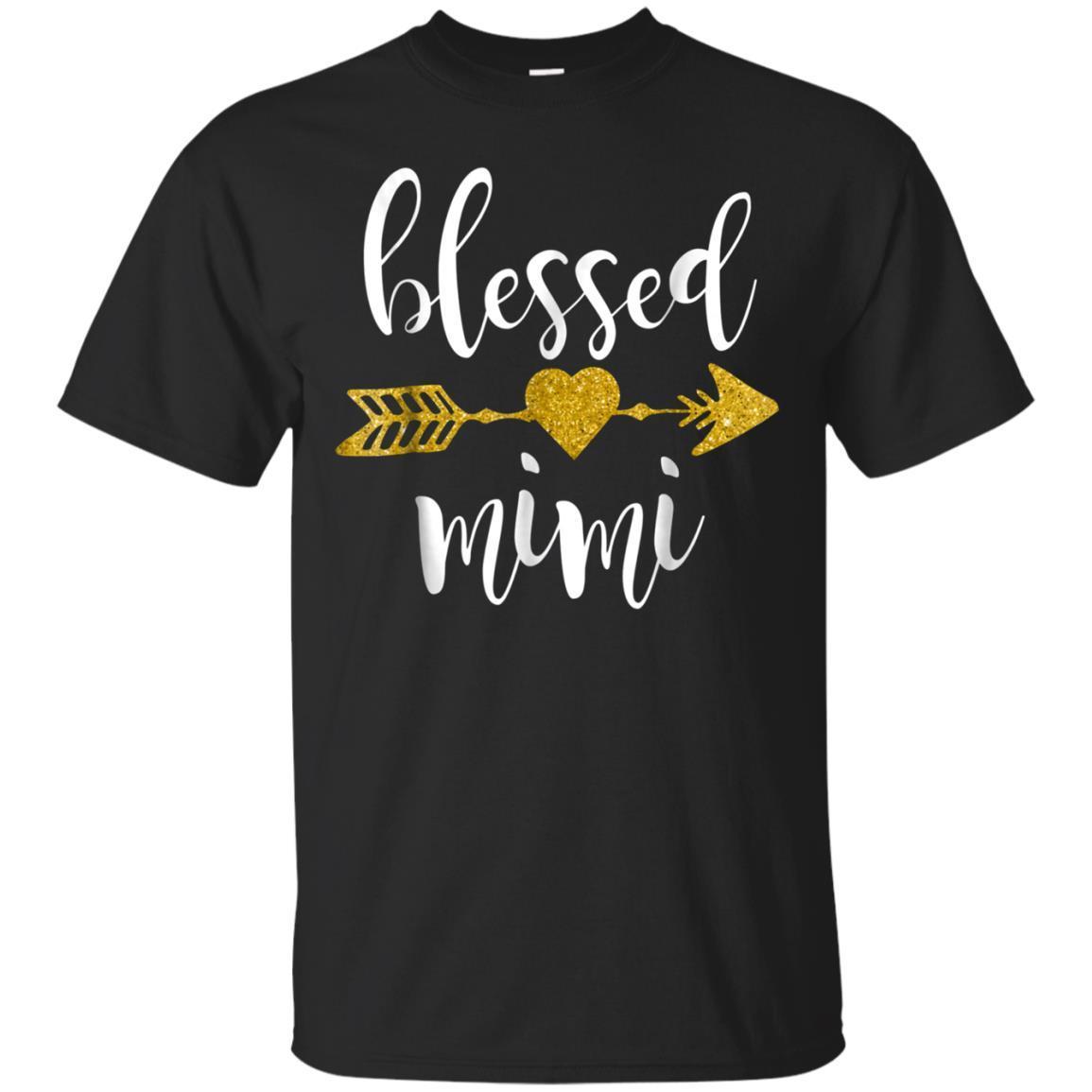 Cute Golden Arrow Blessed Mimi Thanksgiving Gift T Shirt