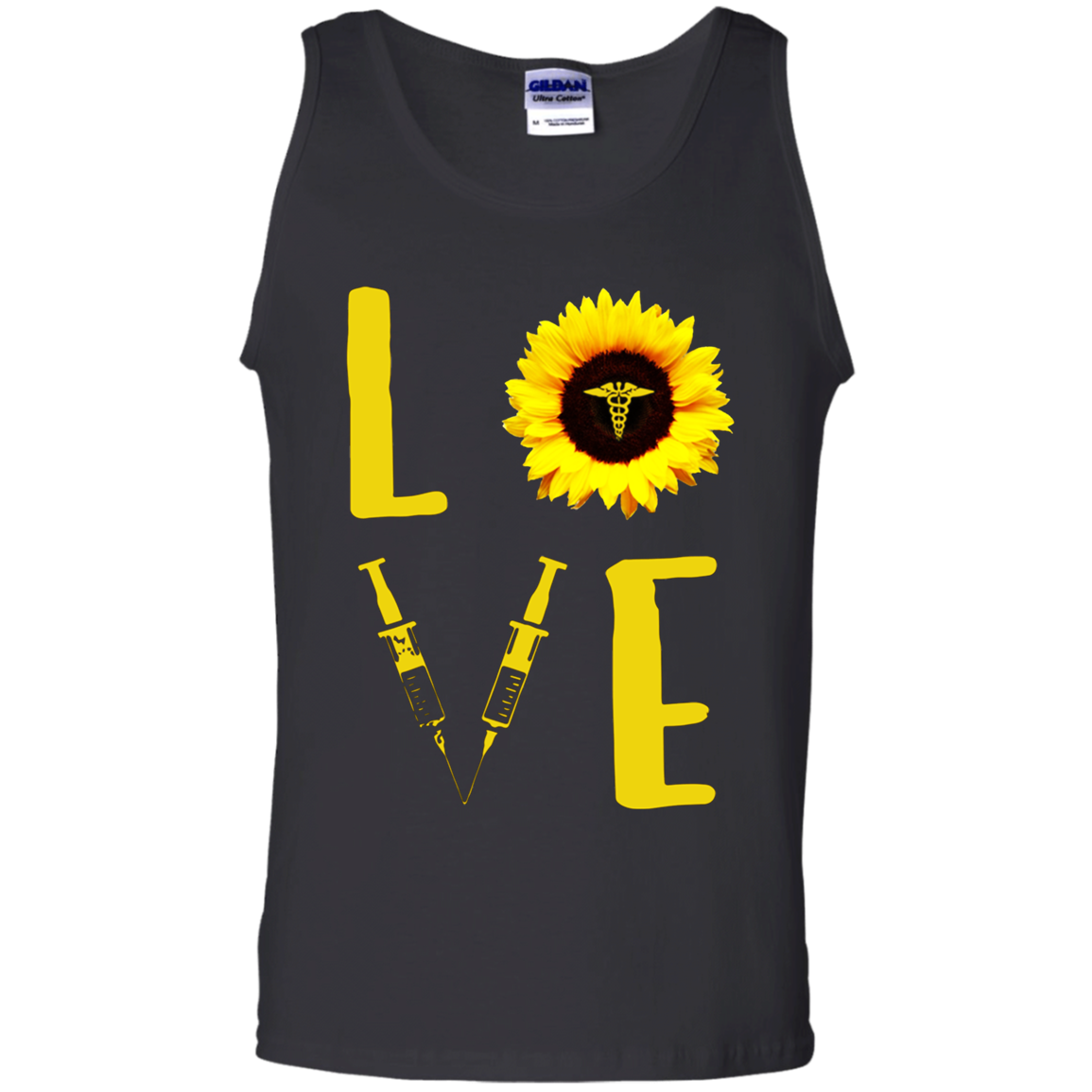Nurse Love Sunflower Shirt G220 Tank Top