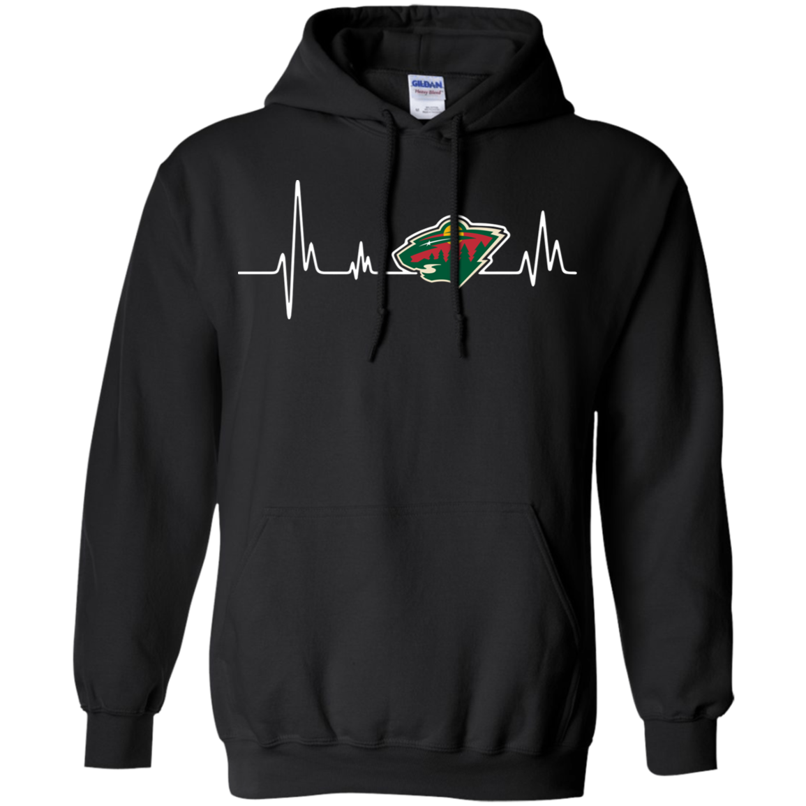 Minnesota Wild Heartbeat G185 Pullover 8 Oz. Shirts