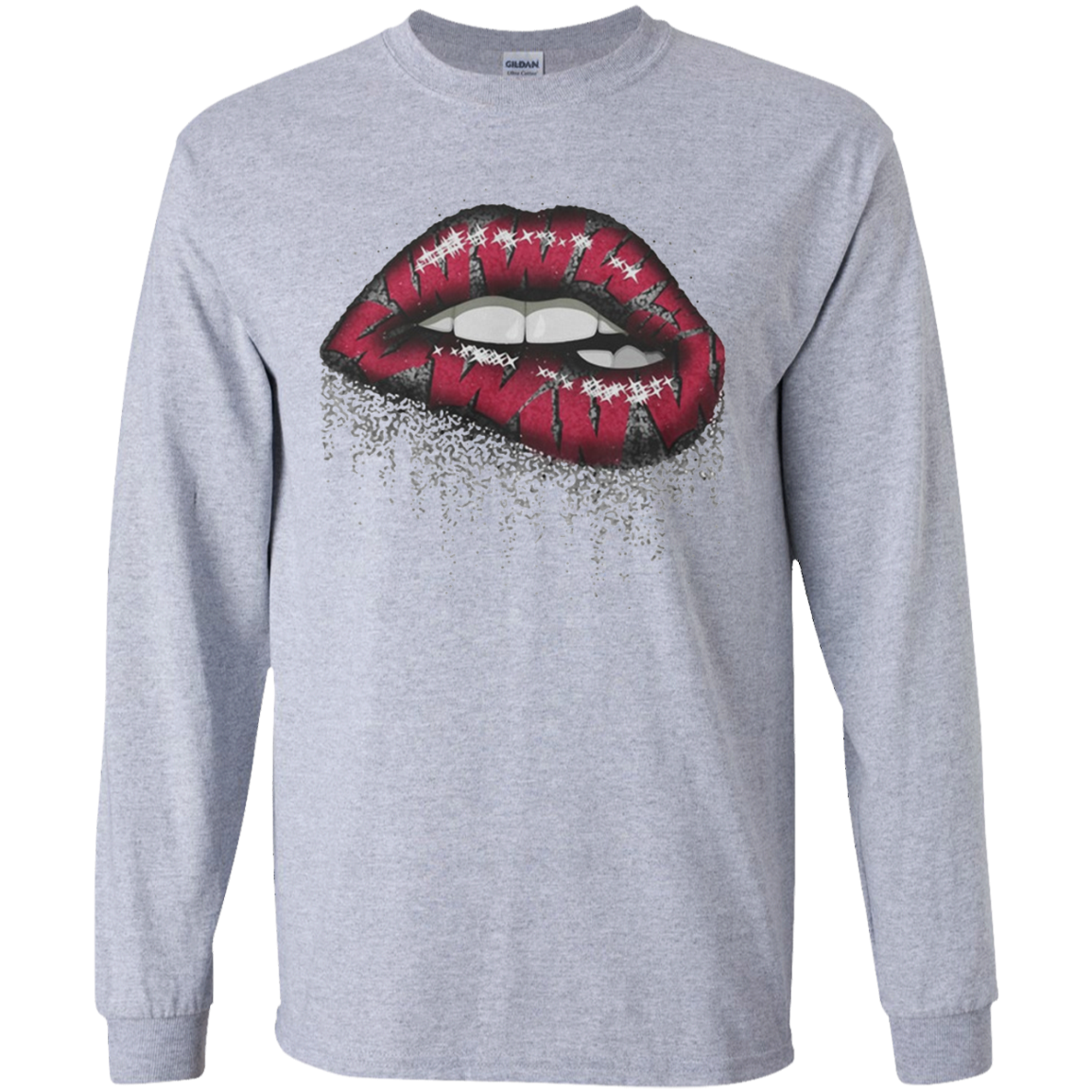 Wisconsin Badgers Lips Shirt G240 Ls Ultra T-shirt