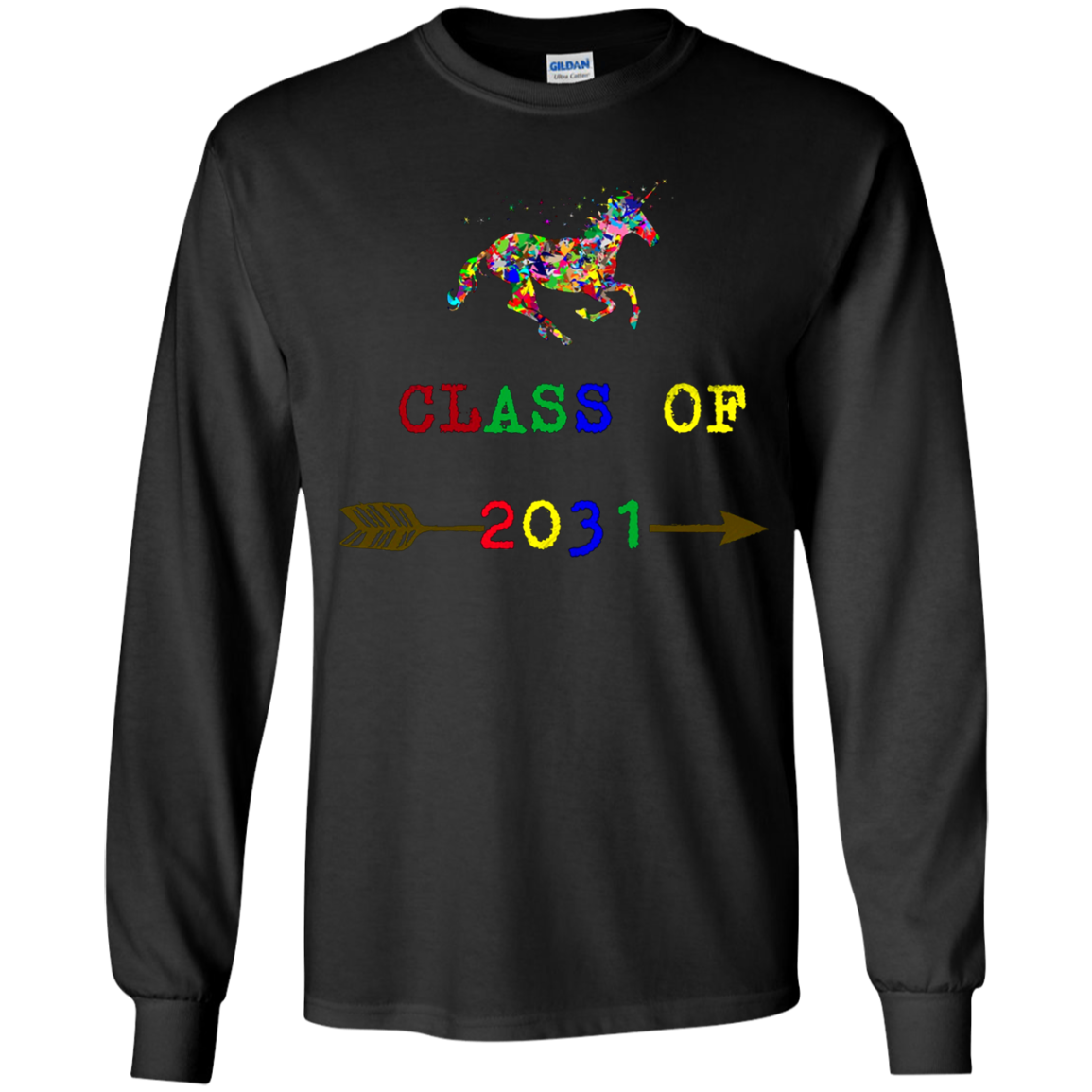 Top Selling Class Of 2031 Rainbow Unicorn Shirt G240b Ls T-shirt