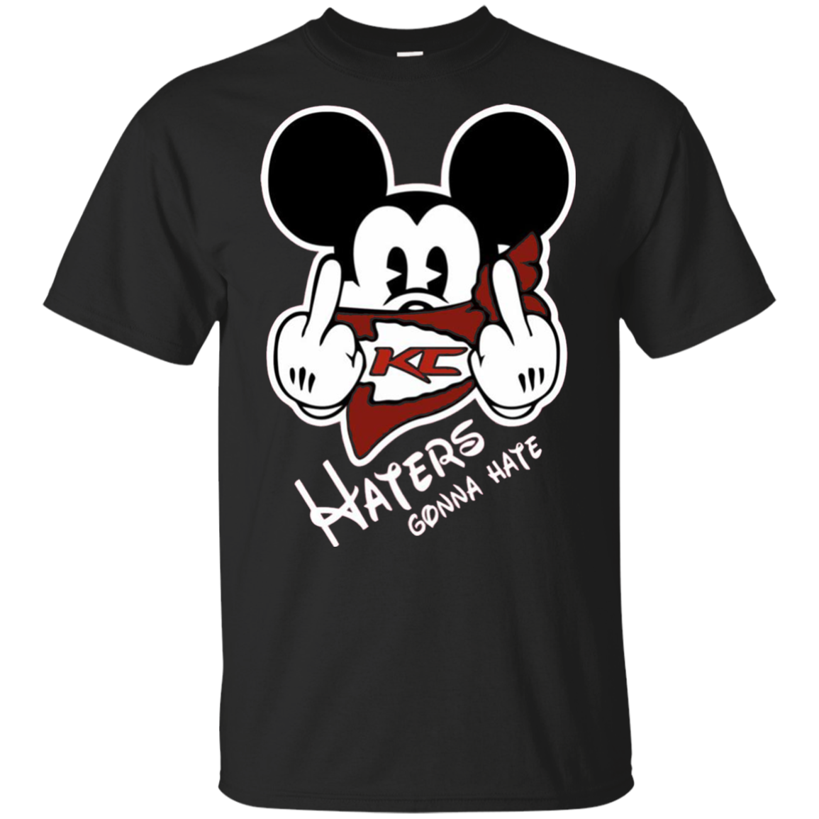 Nfl Mickey Team Kansas City Chiefs Haters Gonna Hate T Shirts