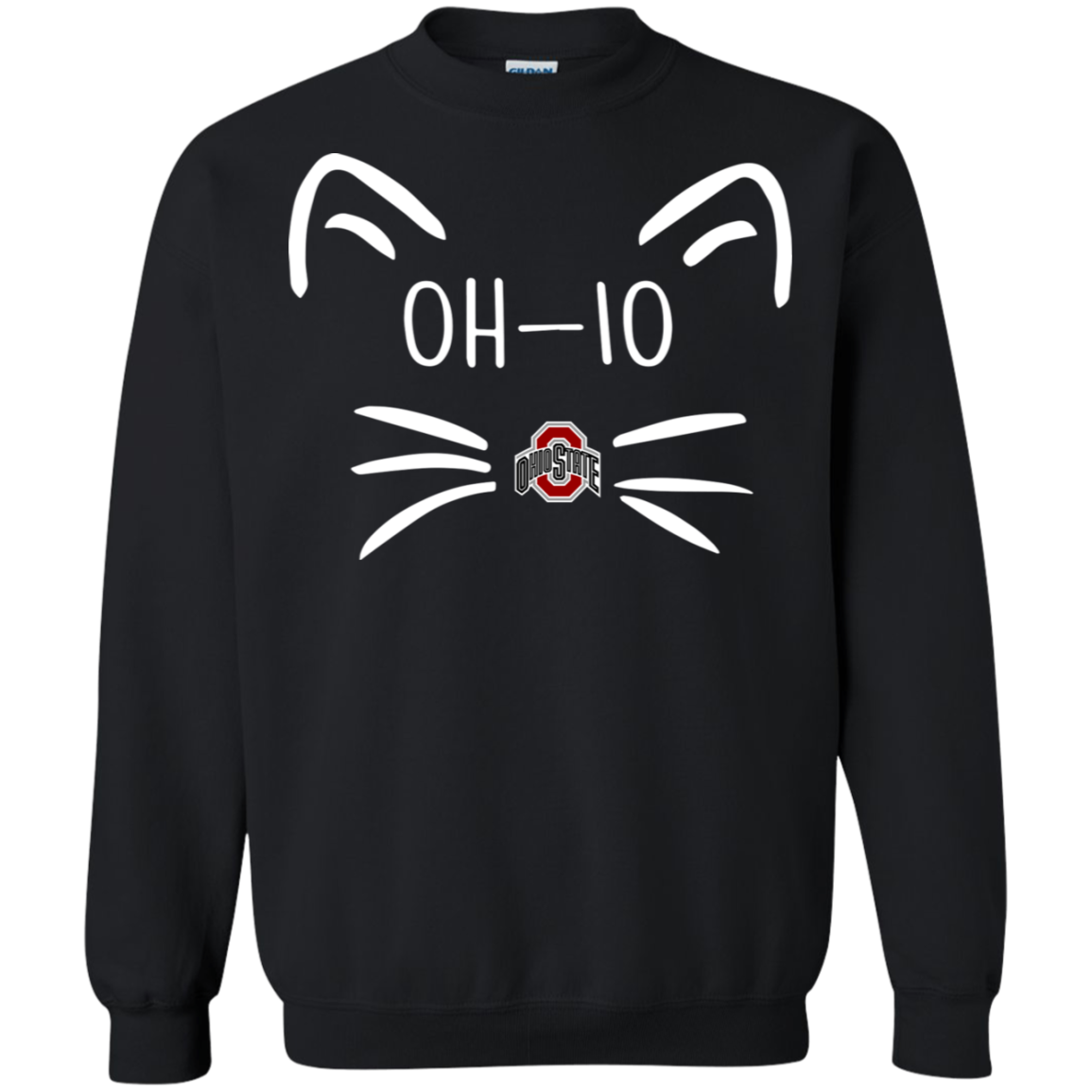 Cat Ohio State Buckeyes G180 Crewneck Pullover 8 Oz. Shirts