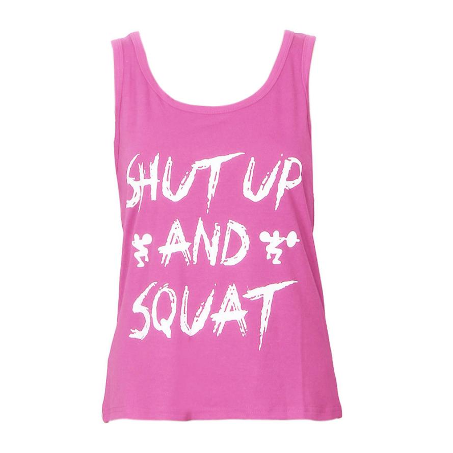 Fitness tank - Shut up - Quick dry - 3 colors – Squat or Not