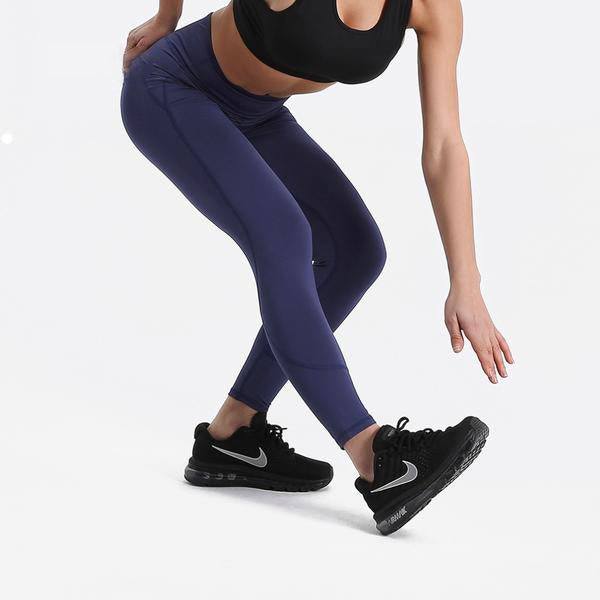 Fitness workout leggings - Shadow blue - Squat proof - High waist - XS ...
