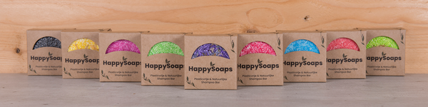 happysoaps banner shampoo bar