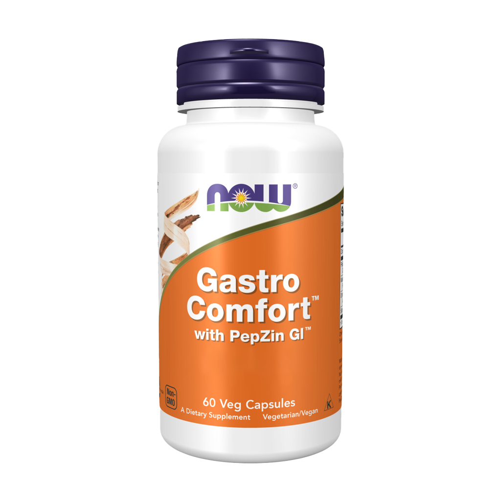 now foods gastro comfort mit pepzin gl 60 kapseln Vorderseite