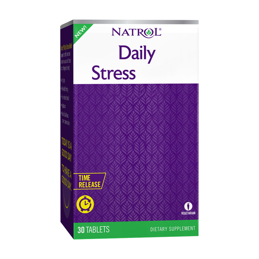 natrol daily stress relief time release 100mg 30 Tabletten 1