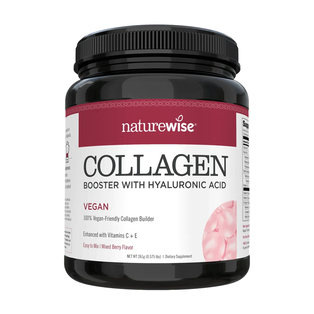 naturewise veganer Kollagenbooster mit Hyaluronsäure gemischter Beerengeschmack 261gr 1