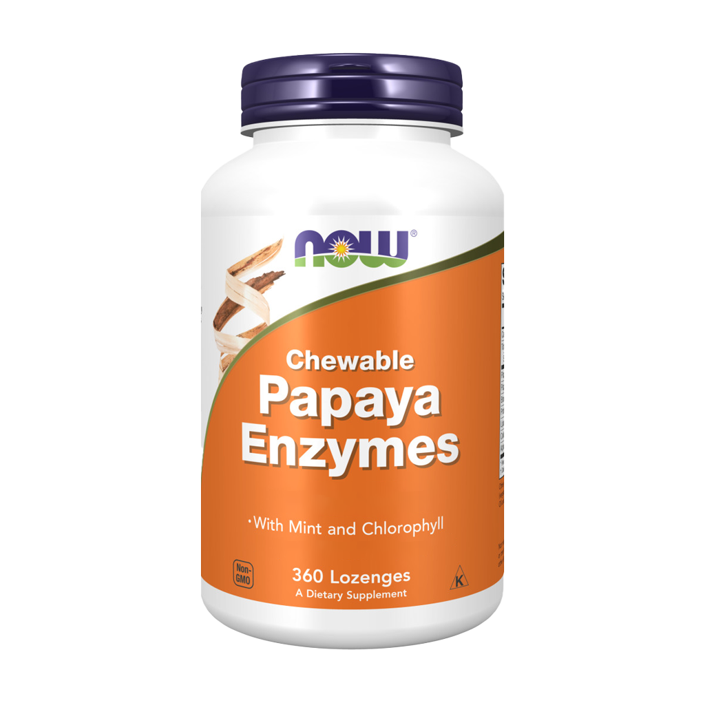 now foods Papaya-Enzym 360 Lutschtabletten 1