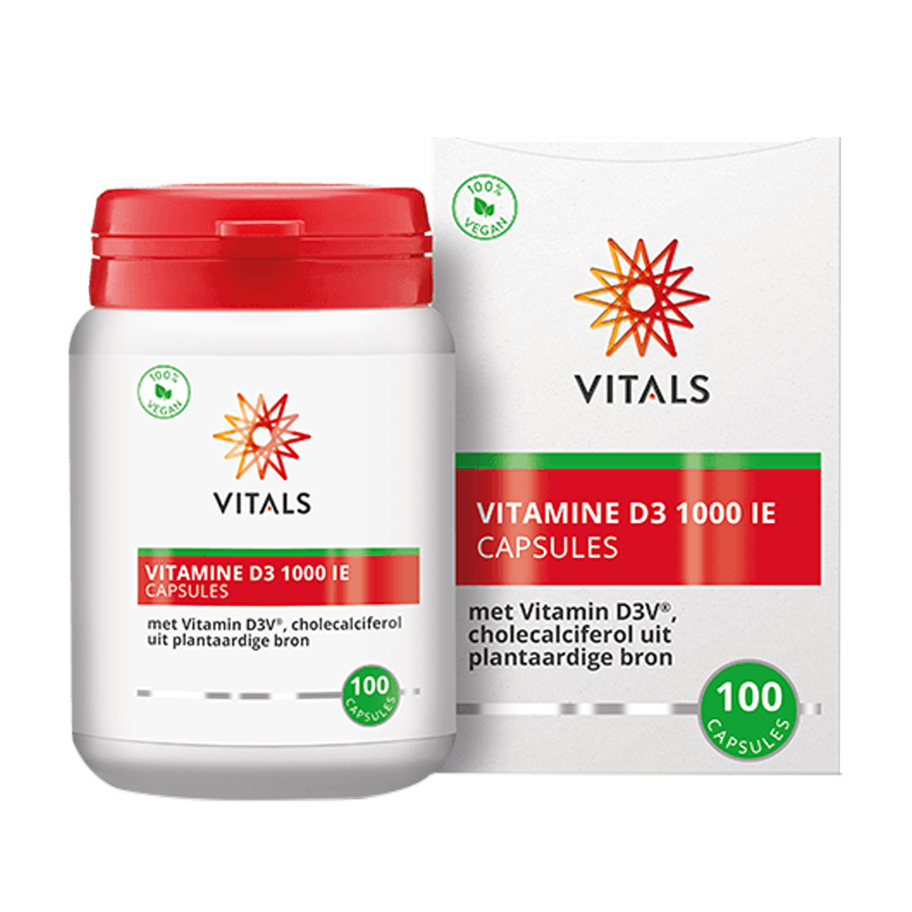 Vitals Vitamin D3 1000ie Kapseln Glaskasten