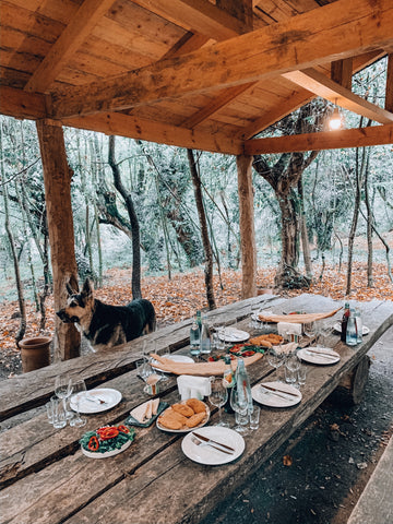 georgischer Wein und Essen