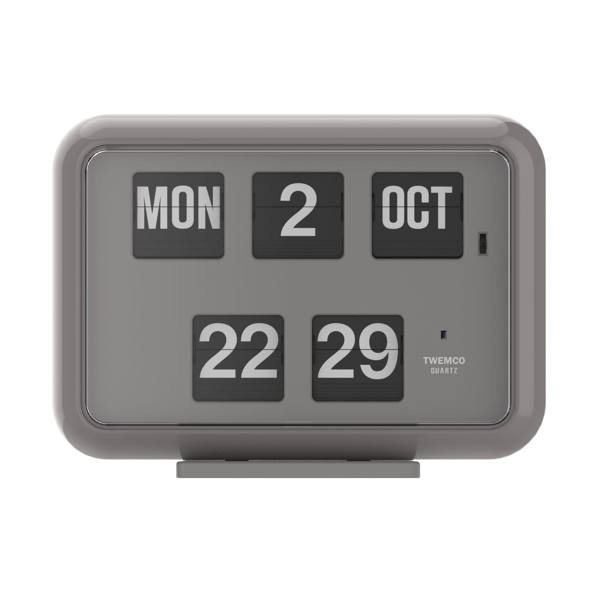 twemco Homeloo Retro Modern German Quartz Desk Flip Clock Qt30t (Black)