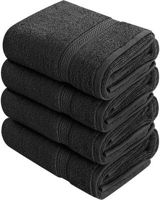 Hotel Collection 900 GSM Long Staple Combed Cotton 2-Piece Bath Towel Set White/Teal