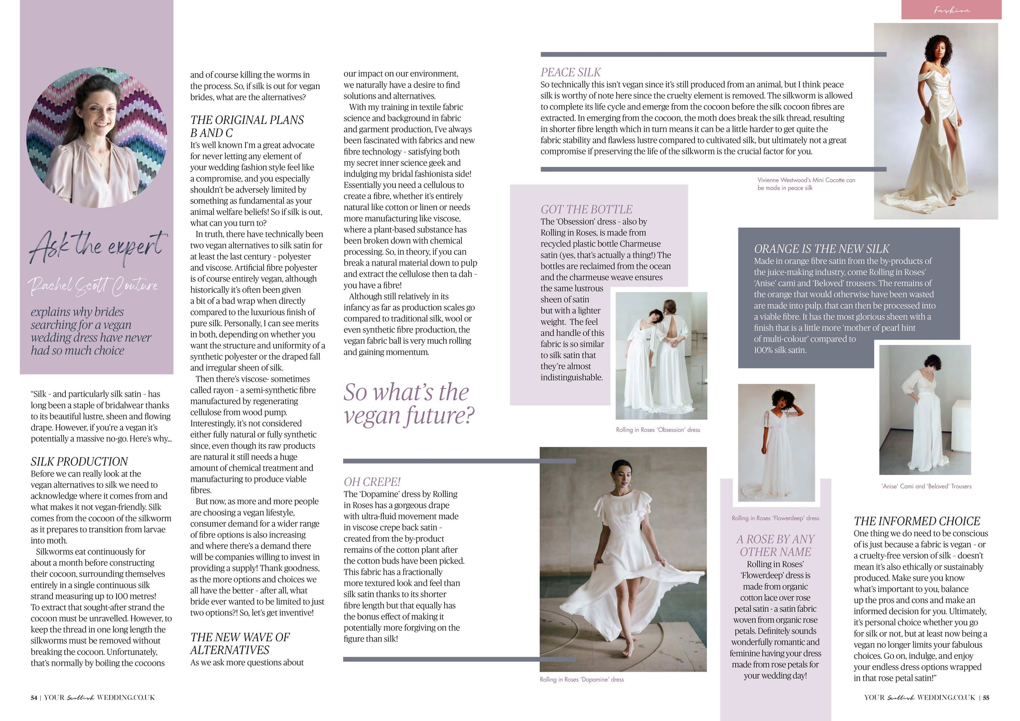 Rachel Scott 'Ask The Expert' Blog for Your Scottish Wedding magazine