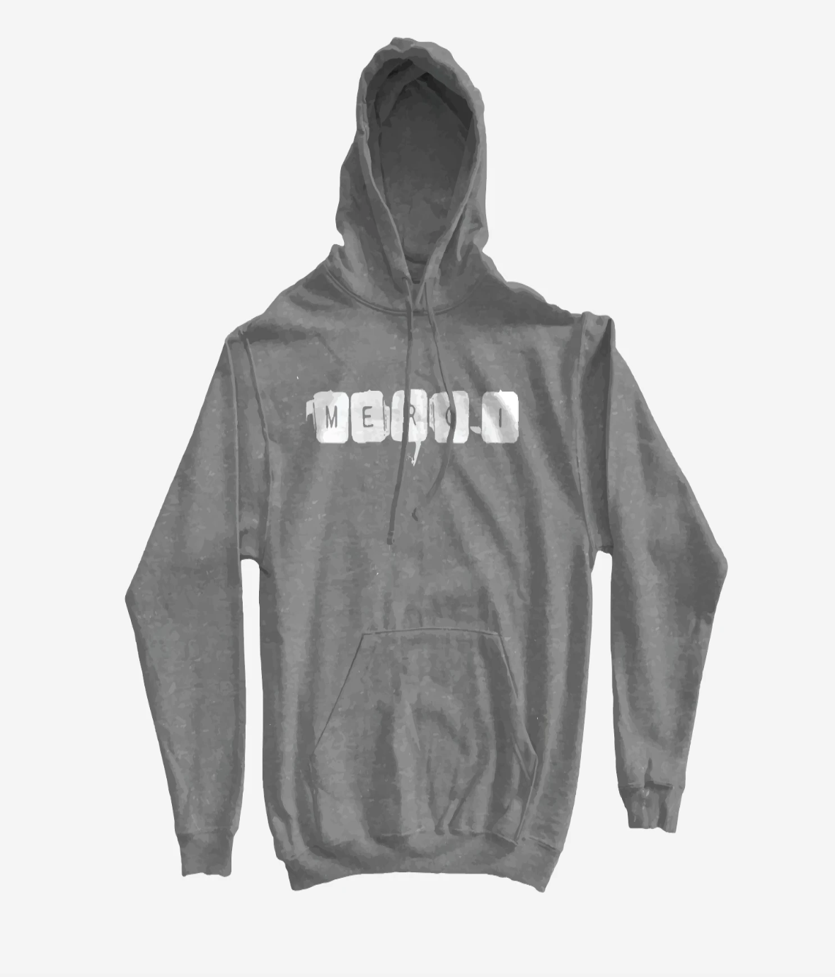 MERCI HOODIE in grey and white – KKCLOTHING