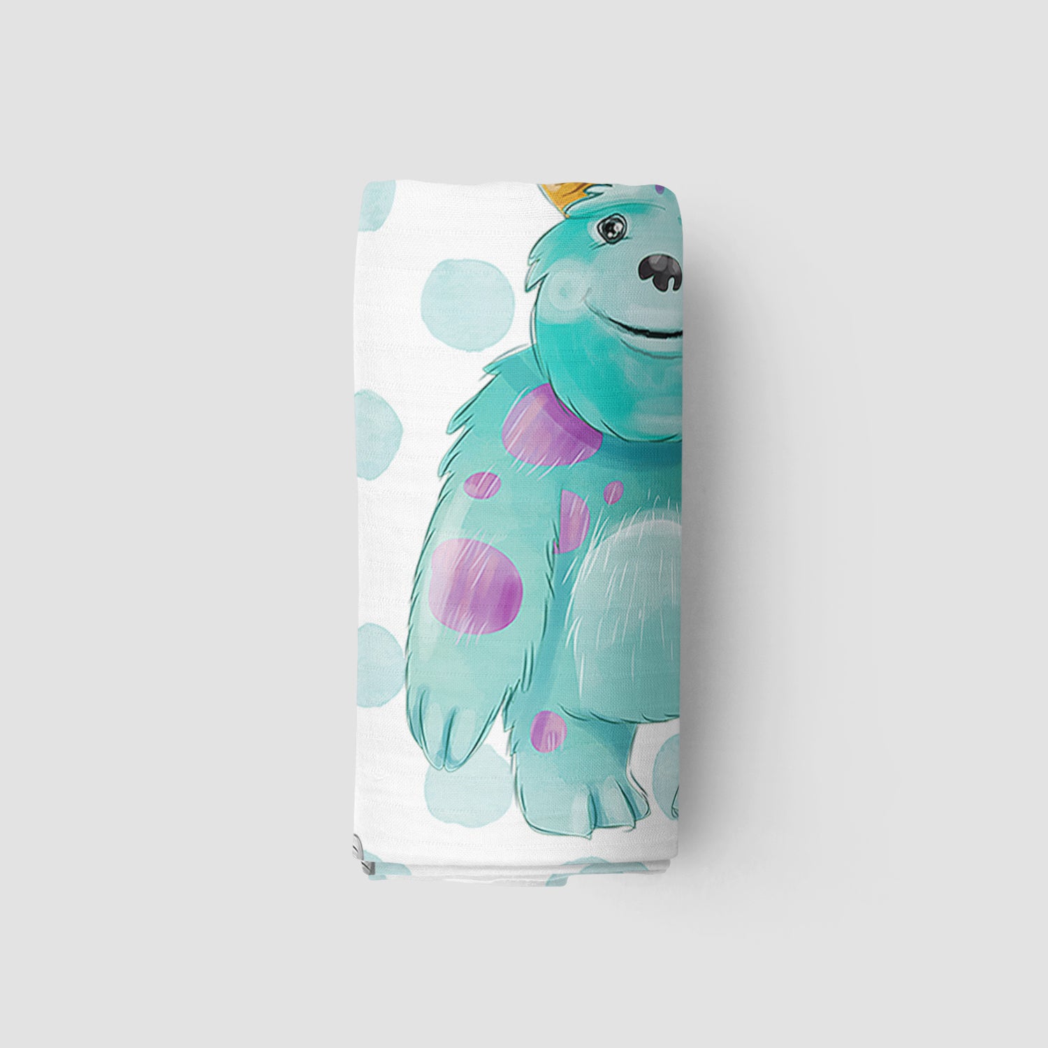 Little Monsters Muslin Swaddle Blanket Sweet Ellie Sue