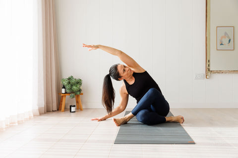 Laura Colucci yoga. Yoga for sleep, deep breathing, gentle stretches to aid with slepp.