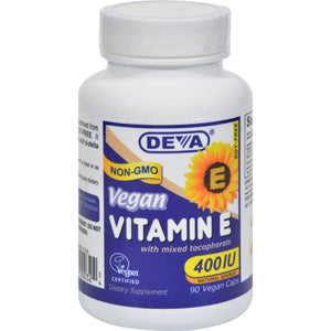 Deva Vegan Vitamin E With Mixed Tocopherols - 400 Iu - 90 Vegan Capsules - Vita-Shoppe.com