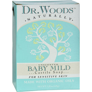 Dr. Woods Bar Soap Baby Mild Unscented - 5.25 Oz - Vita-Shoppe.com