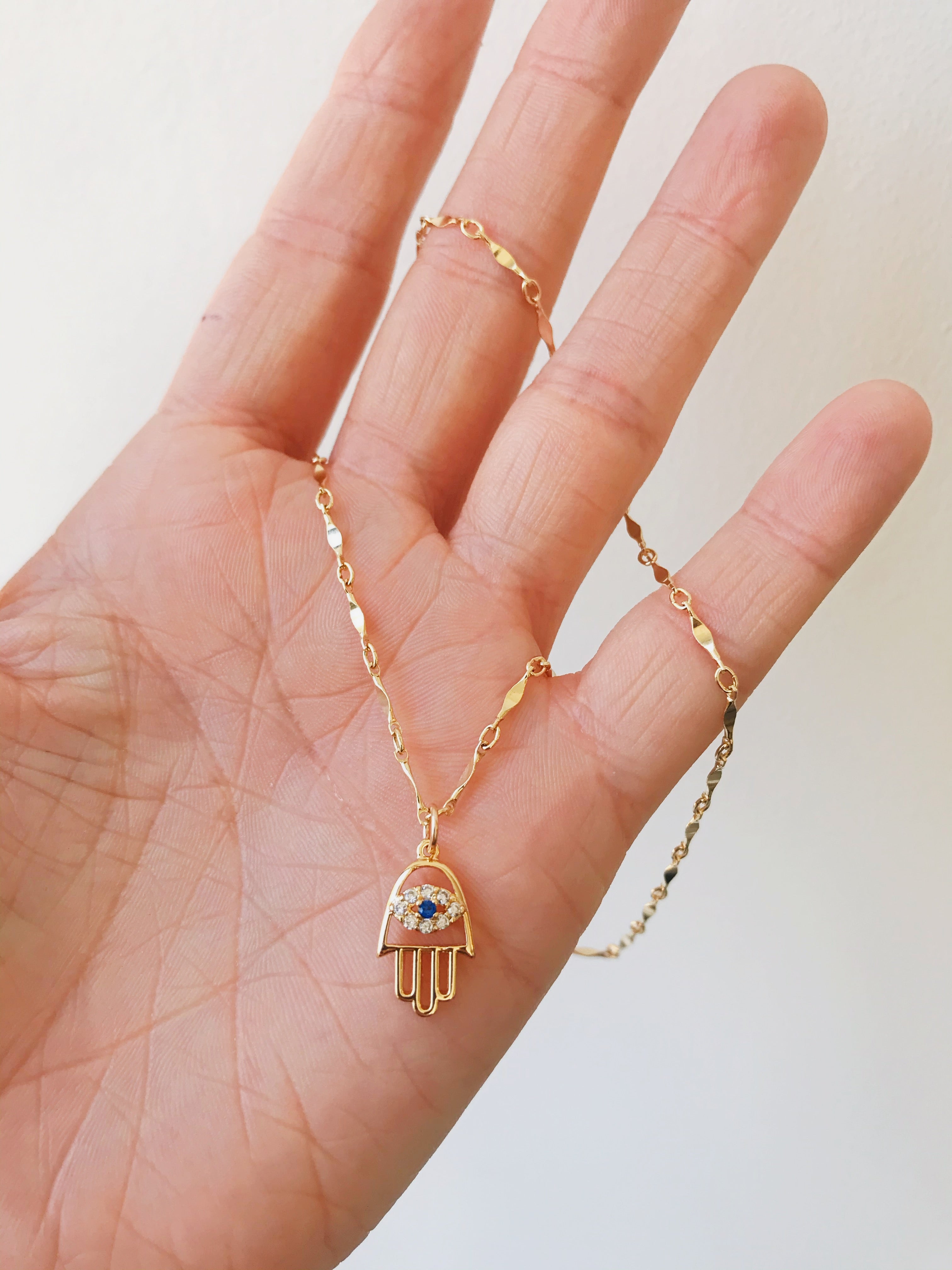 Hamsa Eye Necklace