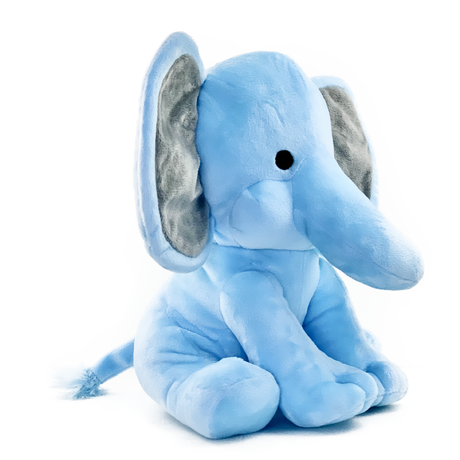 Elefante de peluche azul para bebés