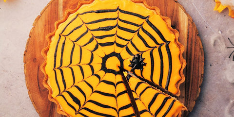 spider web pumpkin pie