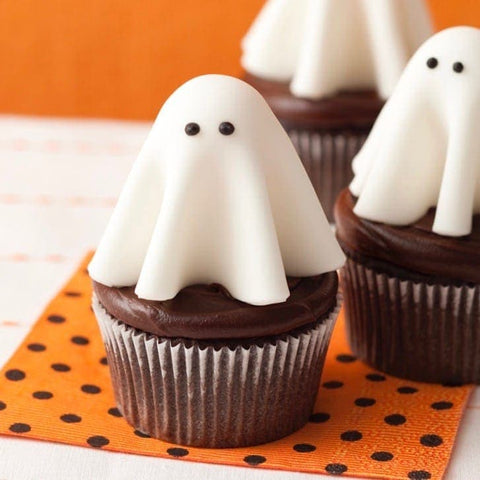 Marshmallow ghost cupcakes