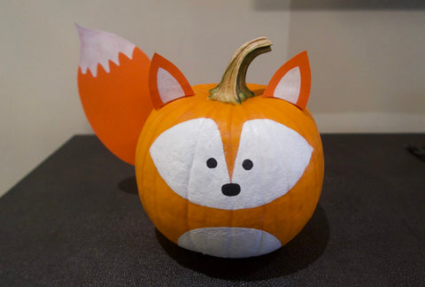 Fox face pumpkin